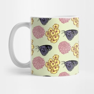 Aesthetic Floral Butterfly Design by Courtney Graben Mug